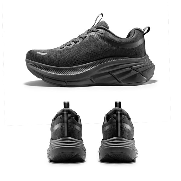 lightweight running shoes-Black
