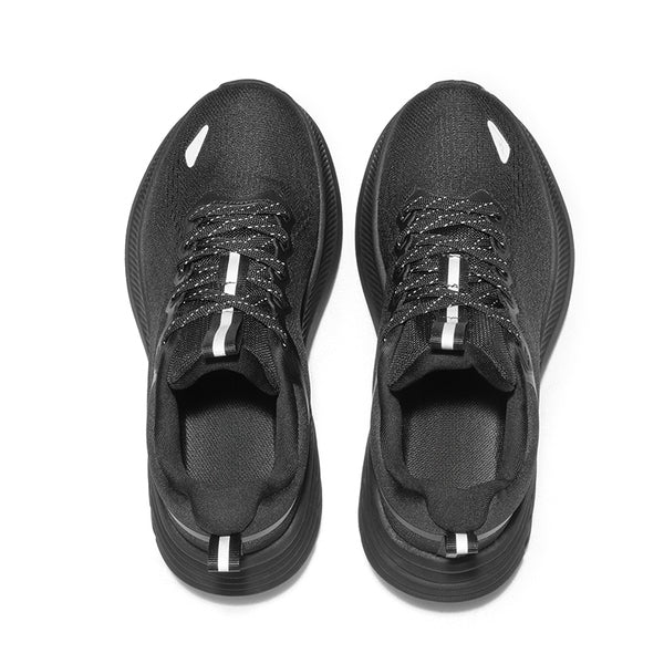 lightweight running shoes-Black