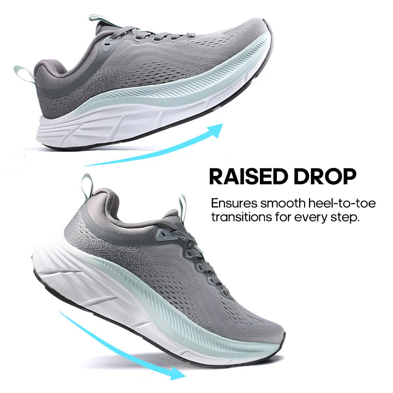 lightweight running shoes-Grey