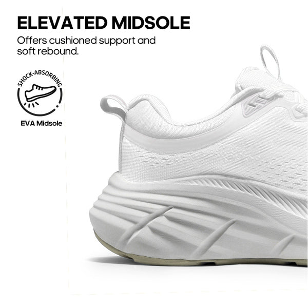 lightweight running shoes-White
