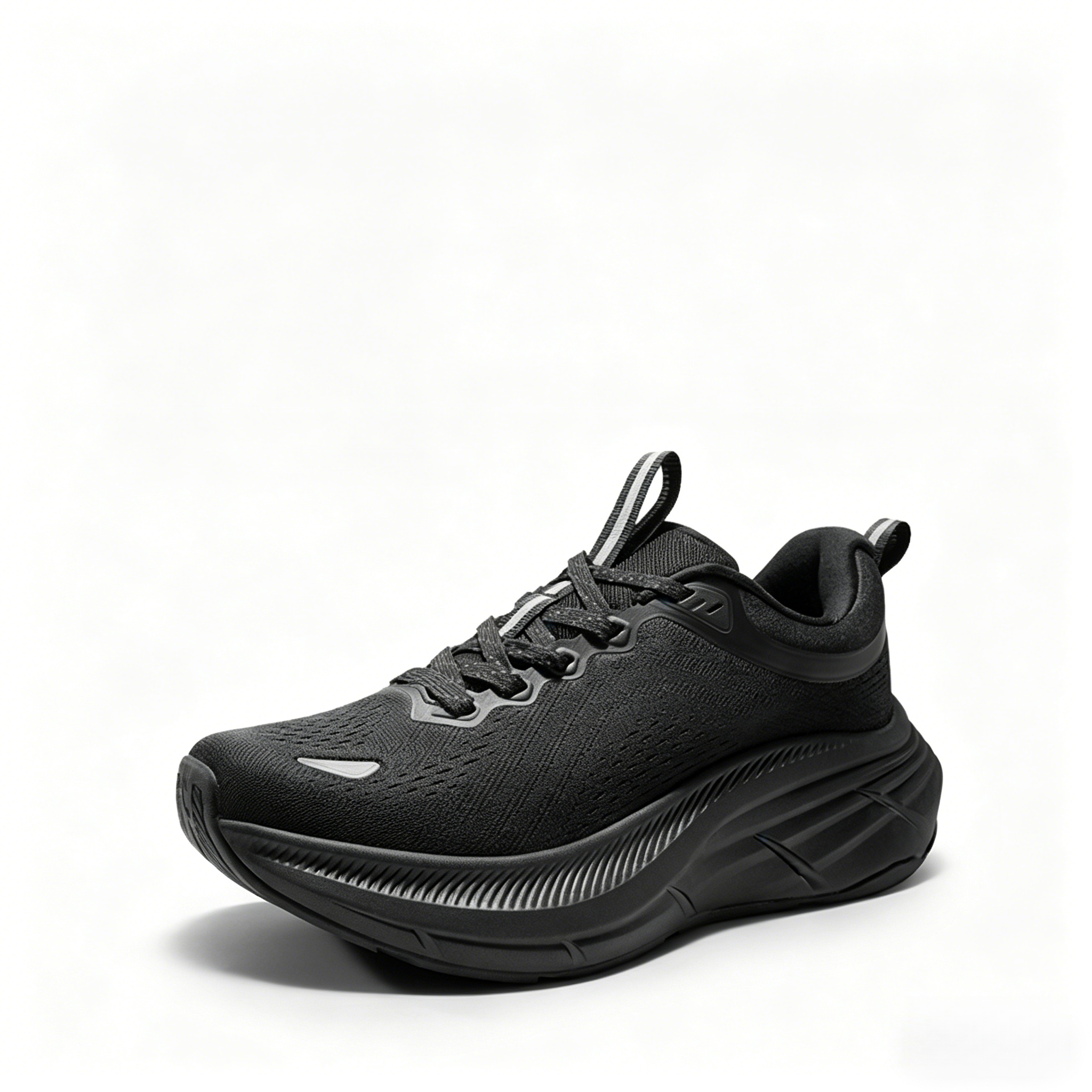 lightweight running shoes-Black