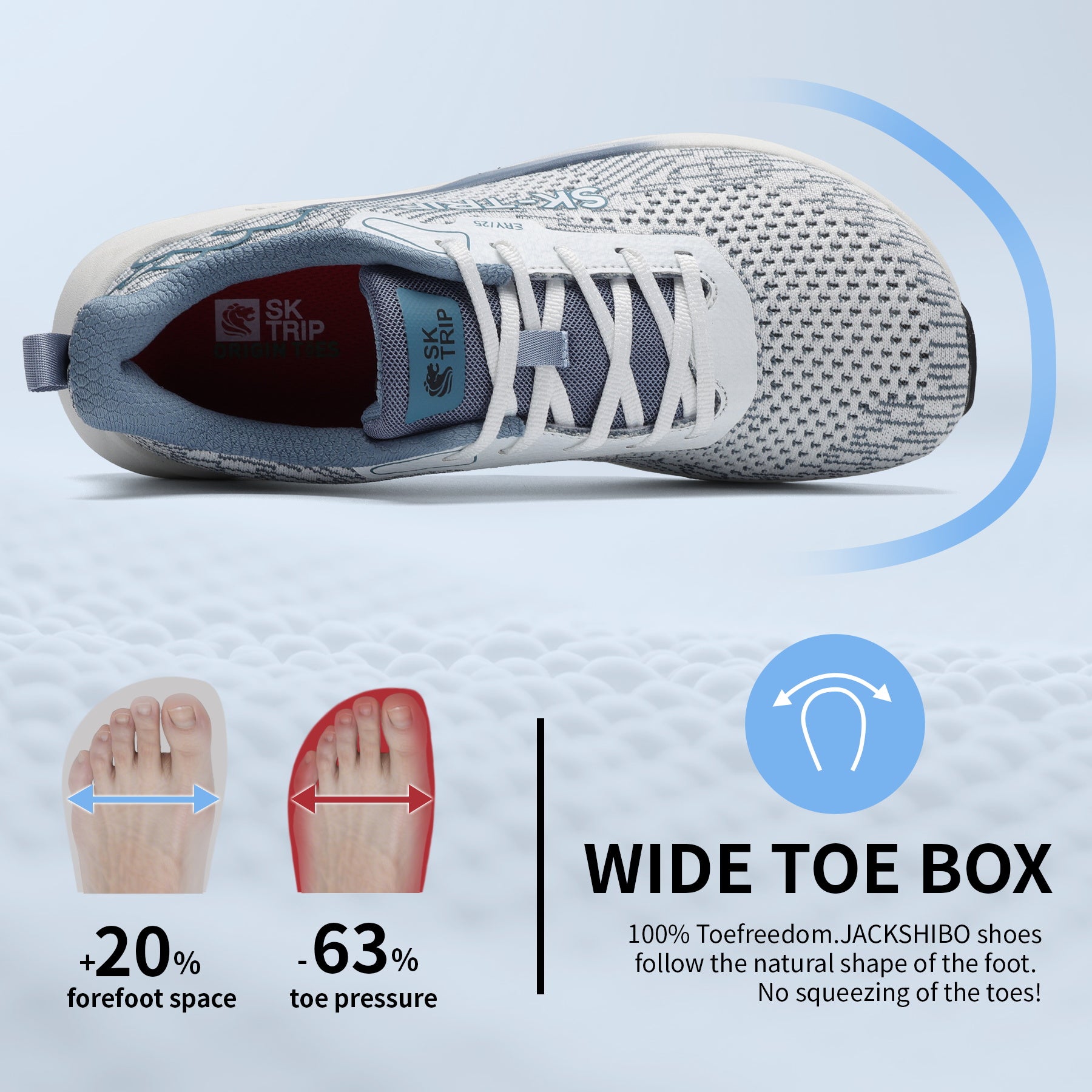 Sting Tree 8011-1 Green Gray Wide Toe Box Features - Plantar Fasciitis Relief